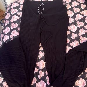 Black cotton flare pants from forever 21!